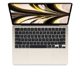 Apple MacBook Air M2 Chip, 8-Core CPU, 8-Core GPU, 8GB Unified Memory, 256GB SSD Storage, 16-core Neural Engine, 13.6-inch Liquid Retina display with True Tone, Magic Keyboard with Touch ID US English, Starlight | MLY13B/A