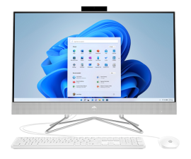 HP AIO 24-CB1034ne  Intel® Core™ i5-1235U, 4.4 GHz, 8GB, 256GB SSD, 23.8-inch FHD Scree, Non-Touch, FreeDOS., White Color, English-Arabic Keyboard
